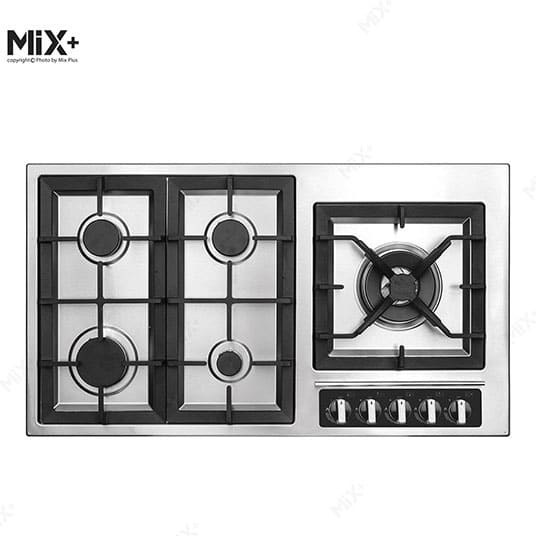 اجاق-گاز-صفحه-ای-استیل-ایتالیایی-پنج-شعله-513M-میکس-پلاس-MixPlus-