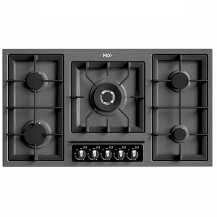 اجاق-گاز-صفحه-ای-استیل-ایتالیایی-پنج-شعله-E518M-میکس-پلاس-MixPlus-