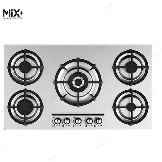 اجاق-گاز-صفحه-ای-استیل-ایتالیایی-پنج-شعله-S506-میکس-پلاس-MixPlus-