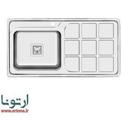 سینک-توکار-تک-لگن-7032-S45-میکس-پلاس-MixPlus-