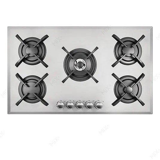 اجاق-گاز-صفحه-ای-شیشه-ای-ایتالیایی-پنج-شعله-G502W-میکس-پلاس-MixPlus-