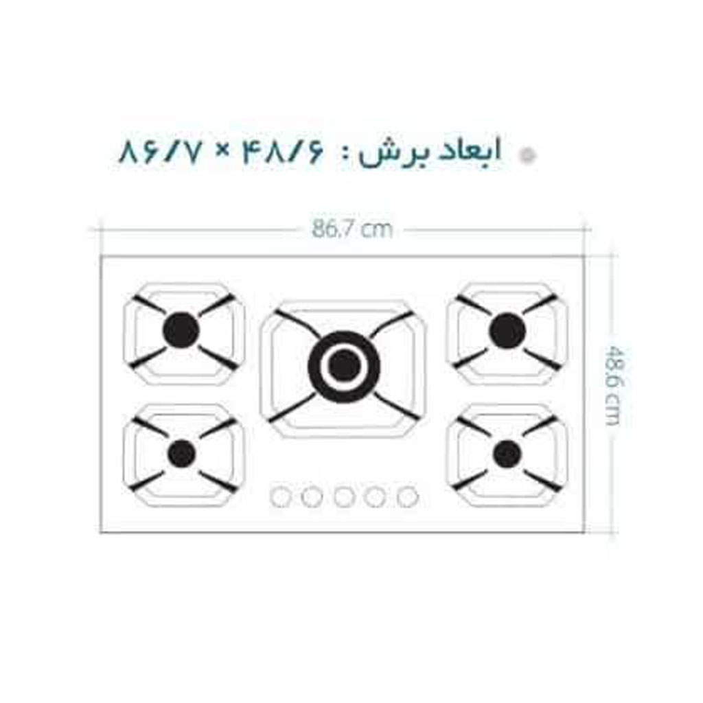 اجاق-گاز-ایتالیایی-IS-5933-ایلیا-استیل-Ilia-Steel-