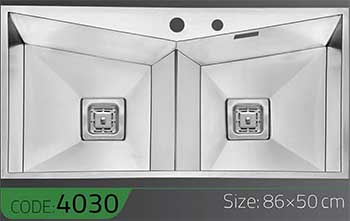 سینک-سری-فانتوم-Phantom-4030-ابعاد-86*52-الکا-استیل-Elca-Steel-