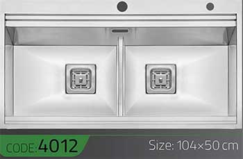 سینک-سری-فانتوم-Phantom-4012-ابعاد-100*50-الکا-استیل-Elca-Steel-