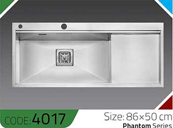سینک-سری-فانتوم-Phantom-4017-ابعاد-86*50-الکا-استیل-Elca-Steel-