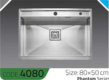 سینک-سری-فانتوم-Phantom-4080-ابعاد-80*50-الکا-استیل-Elca-Steel-
