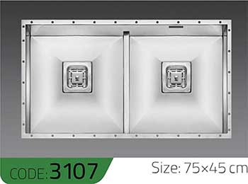 سینک-UNDER-C0UNTER-3107-ابعاد-75*45-الکا-استیل-Elca-Steel-
