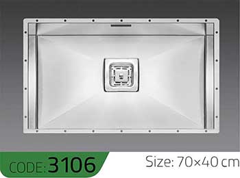سینک-UNDER-C0UNTER-3106-ابعاد-70*40-الکا-استیل-Elca-Steel-