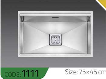 سینک-دست-ساز-1111-ابعاد-75*45-الکا-استیل-Elca-Steel-