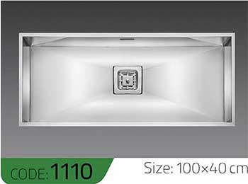 سینک-دست-ساز-1110-ابعاد-100*40-الکا-استیل-Elca-Steel-