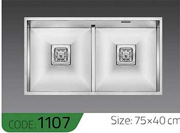 سینک-دست-ساز-1107-ابعاد-75*45-الکا-استیل-Elca-Steel-