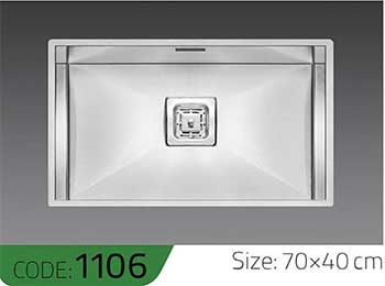 سینک-دست-ساز-1106-ابعاد-70*40-الکا-استیل-Elca-Steel-