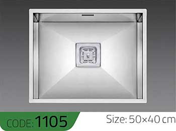 سینک-دست-ساز-1105-ابعاد-50*40-الکا-استیل-Elca-Steel-