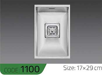 سینک-دست-ساز-1100-ابعاد-17*29-الکا-استیل-Elca-Steel-