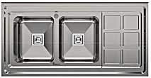 سینک-فانتزی-روکار-(لگنR40)-بیمکث-مدل-914--سایز-120*60-Bimax-