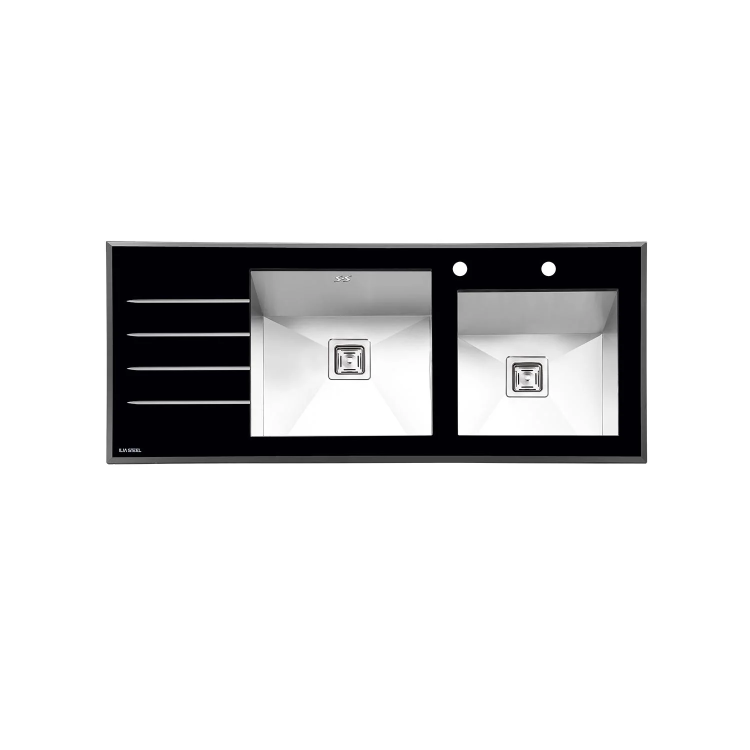 سینک-شیشه-ای-8021-ایلیا-استیل-Ilia-Steel-